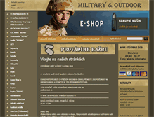 Tablet Screenshot of eshop-army.cz